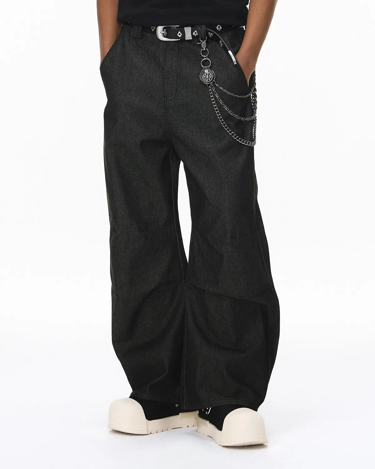 Raw Baggy Barrel Jeans | LCDEGO Streetwear