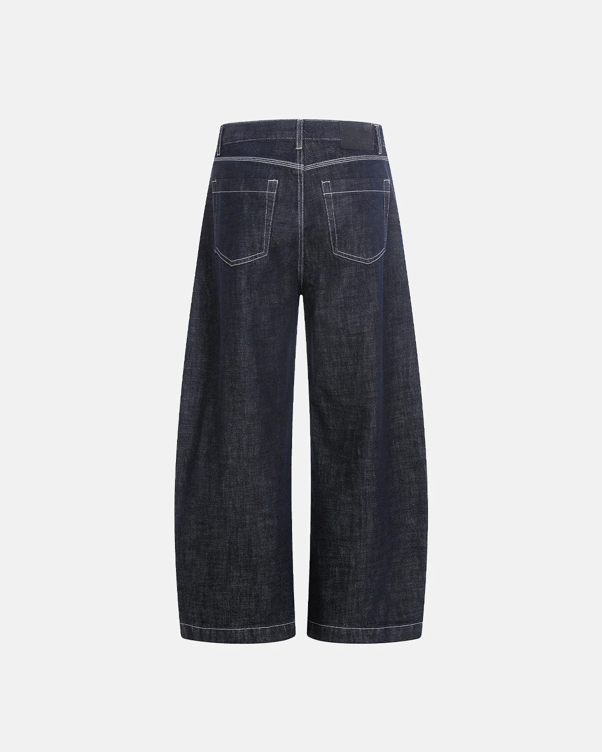 Raw Blue Wide Leg Denim Jeans | LCDEGO Streetwear
