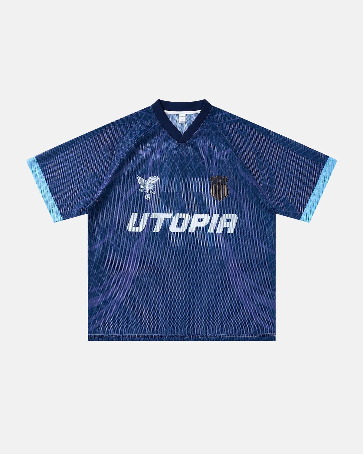 Geometric Pattern Mesh Jersey | LCDEGO Streetwear