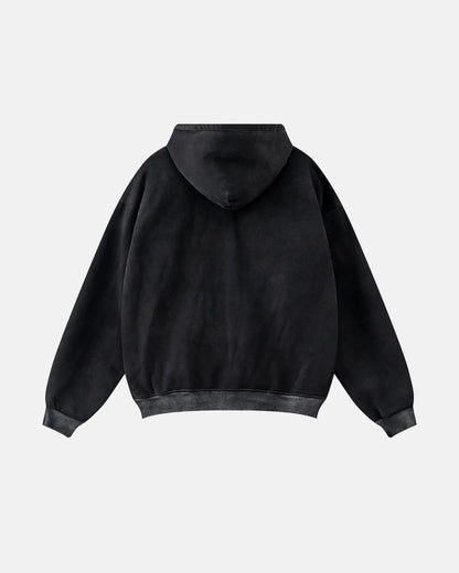 Striped Acid Wash Zip Up Hoodies | LCDEGO Streetwear