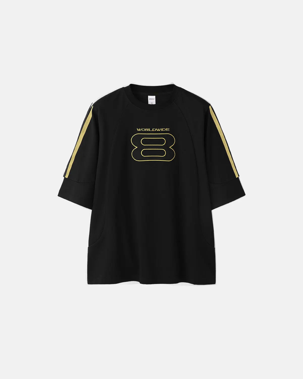 Sporty Patchwork Embroidery Tshirt | LCDEGO Streetwear