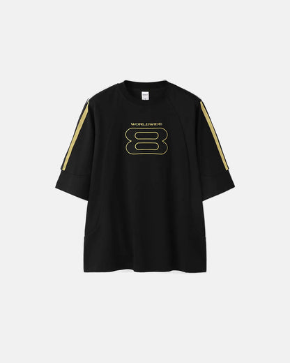 Sporty Patchwork Embroidery Tshirt | LCDEGO Streetwear