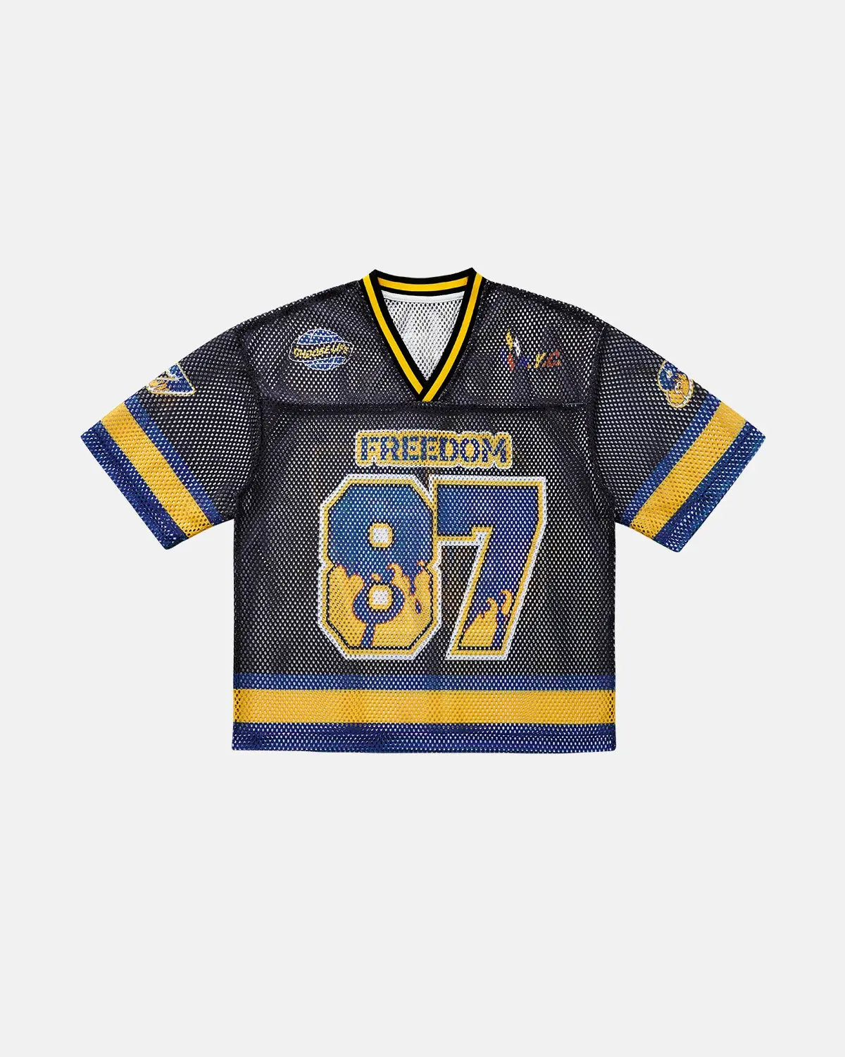 87 Jersey Mesh Print Tee | LCDEGO Streetwear