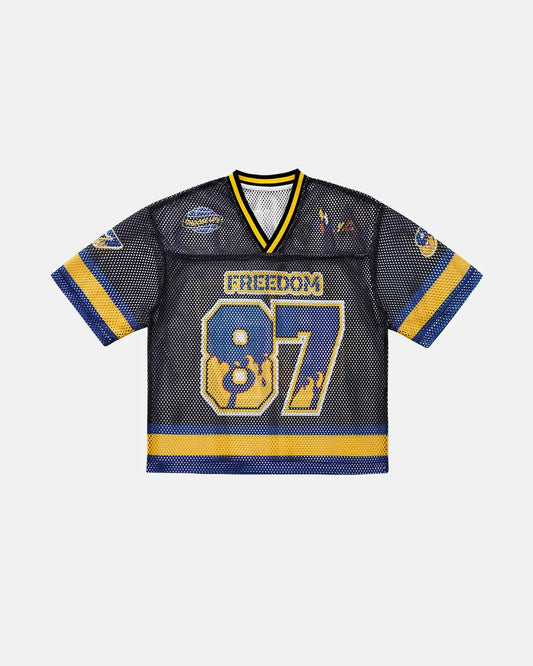87 Jersey Mesh Print Tee | LCDEGO Streetwear