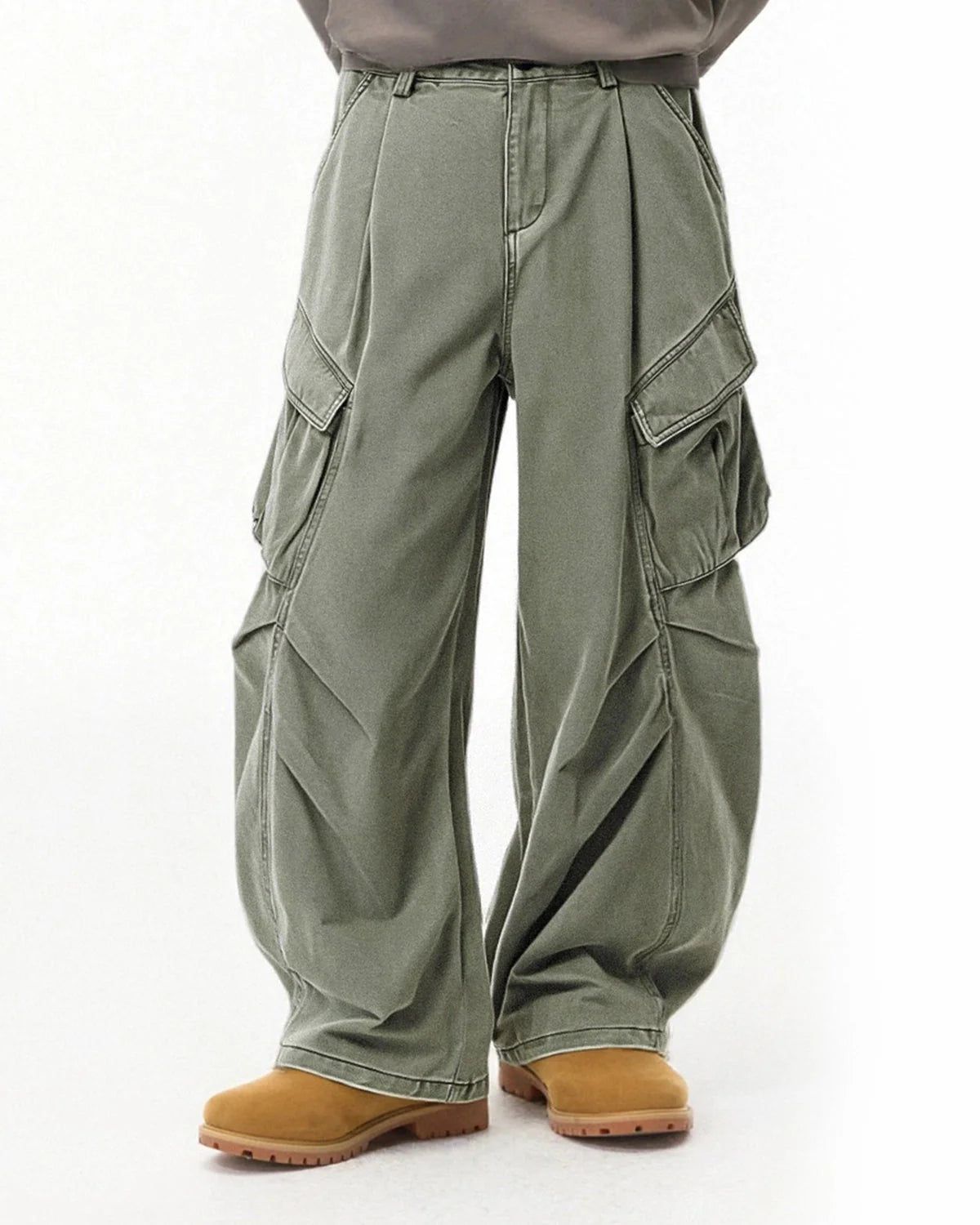 Baggy Cargo Pants with Multiple Pockets | LCDEGO Streetwear