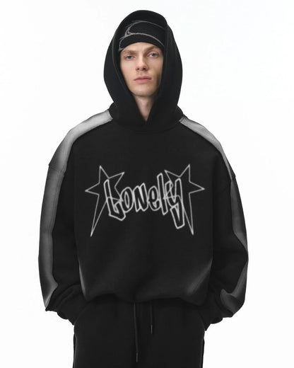 Stitching Spray-Painted Hoodies | LCDEGO Streetwear