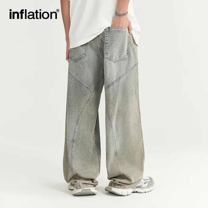 LCDEGO Blue Washed Baggy Jeans