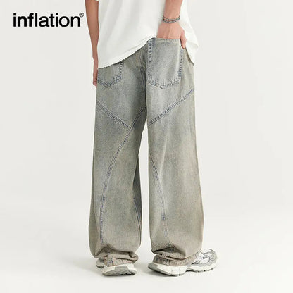 LCDEGO Blue Washed Baggy Jeans