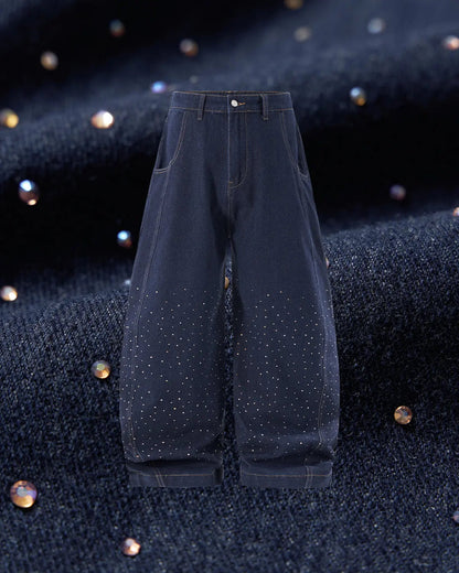 Colorful Rhinestones Ballon?jeans | LCDEGO Streetwear
