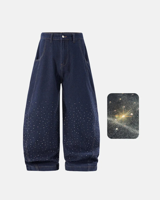Colorful Rhinestones Ballon?jeans | LCDEGO Streetwear