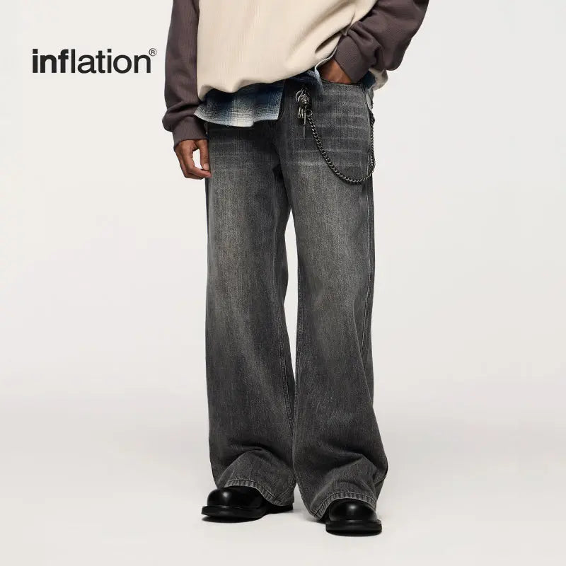 LCDEGO Blue Washed Baggy Jeans
