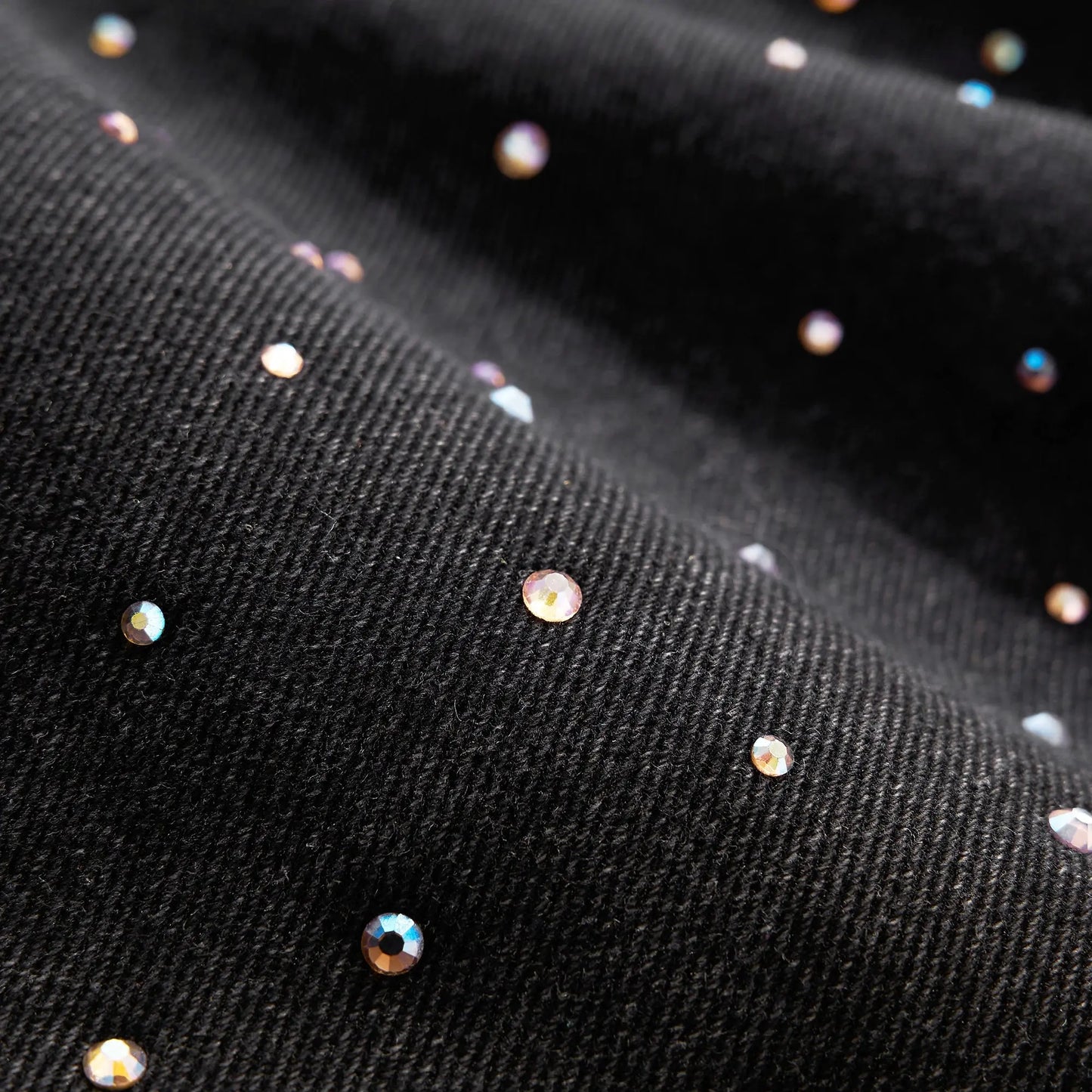 Acid Washed Rhinestone  Baggy Jeans | LCDEGO Streetwear