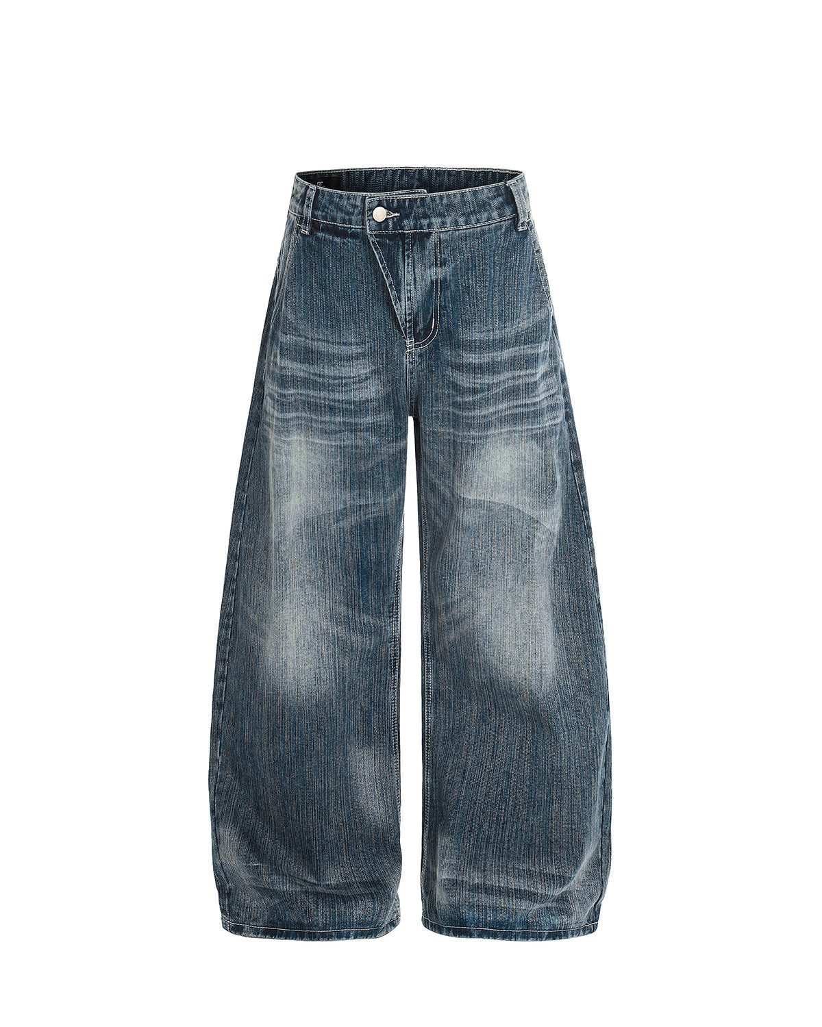 Bamboo Textured Barrel Jeans | LCDEGO Streetwear