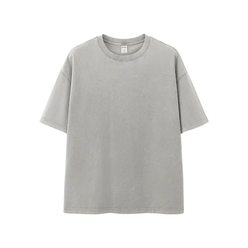 Heavy Boxy Fit Washed Tees | LCDEGO Streetwear