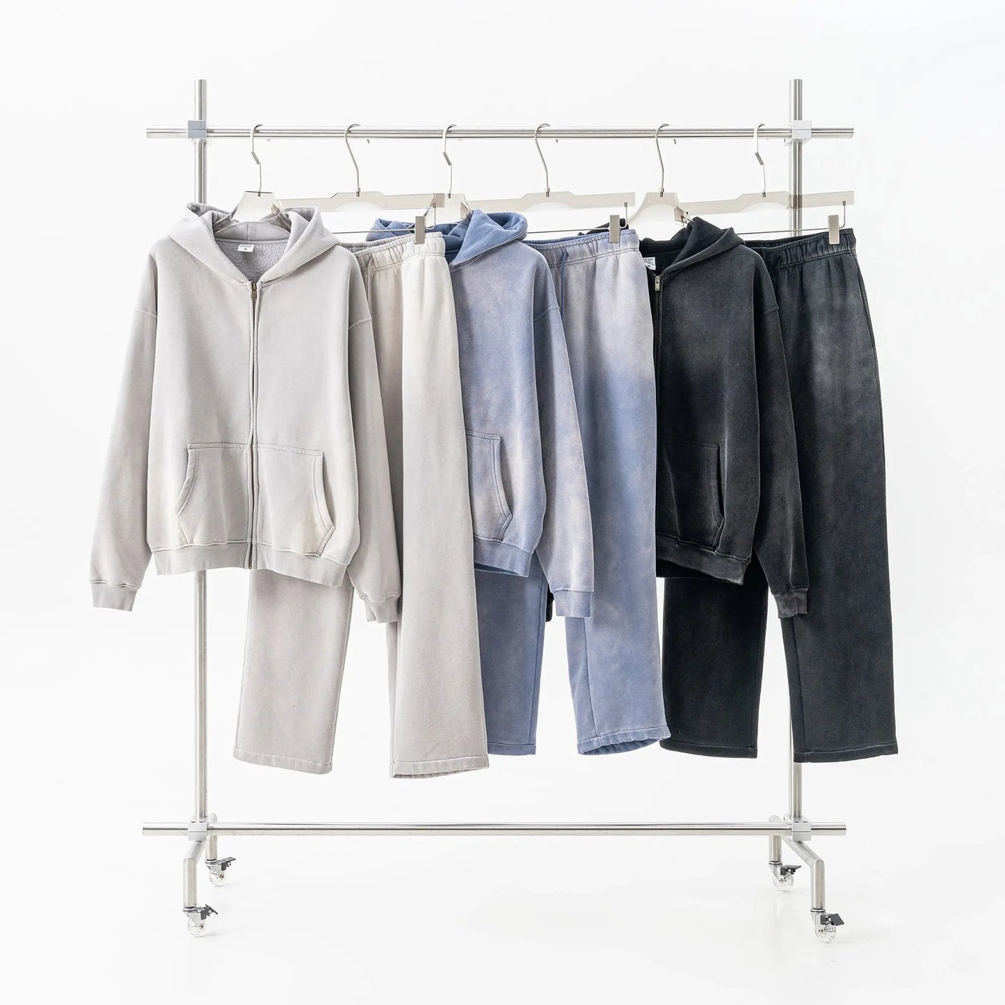 Straight-Leg Acid Wash Sweatpants | LCDEGO Streetwear
