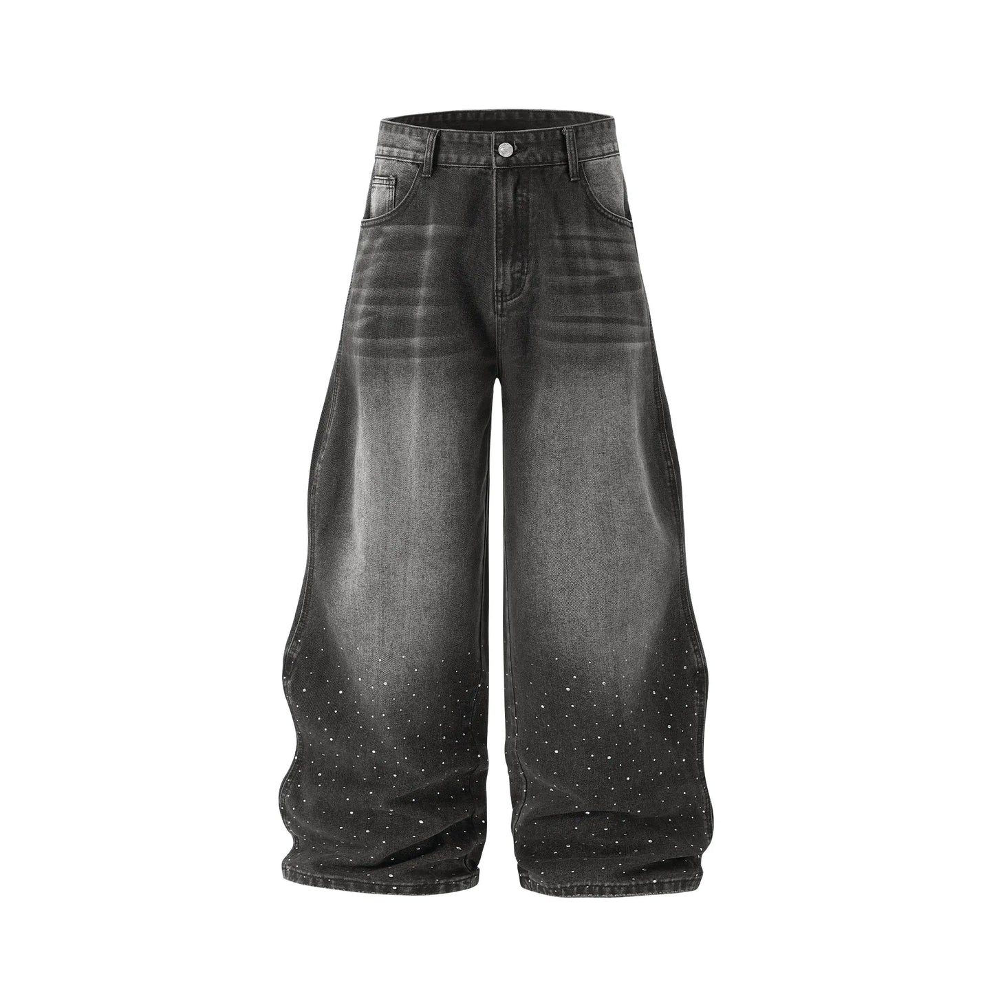 LCDEGO Brand Washed Baggy Denim Pants