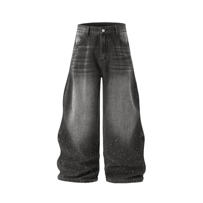 LCDEGO Brand Washed Baggy Denim Pants