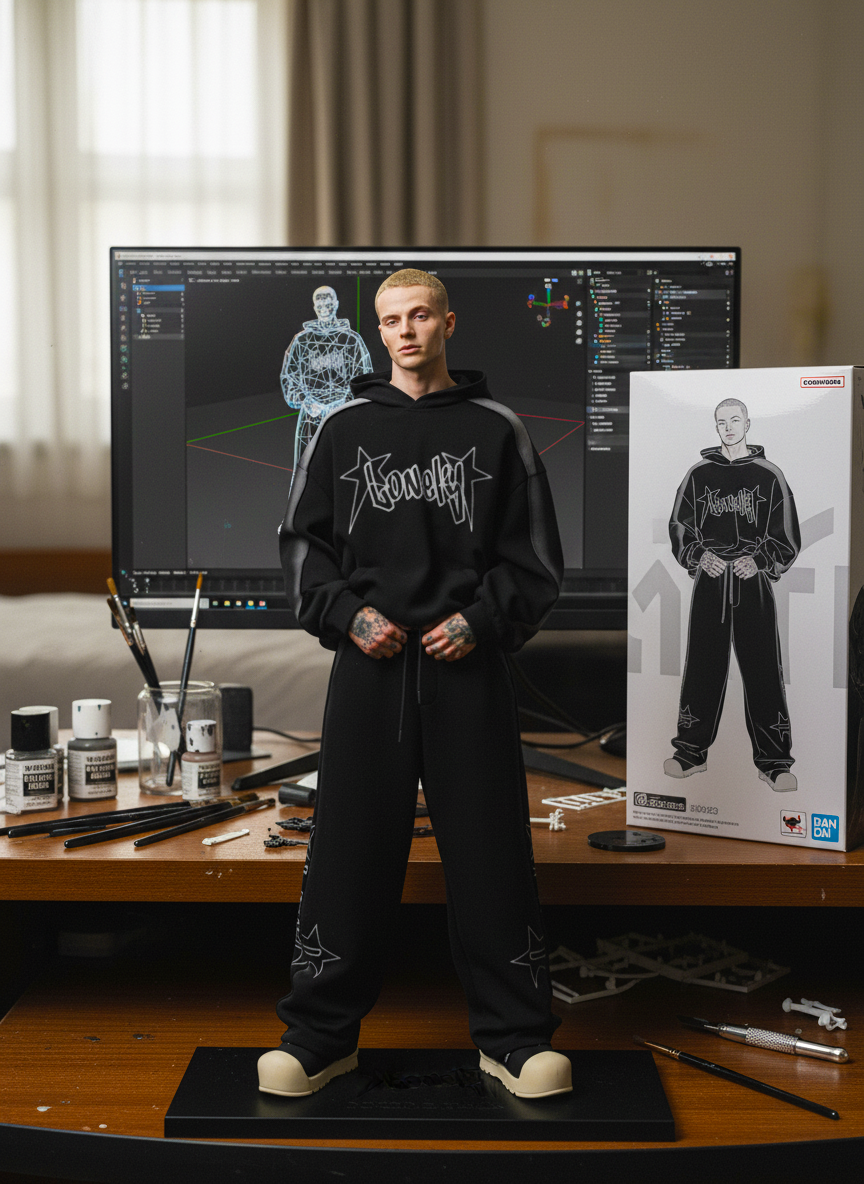 Stitching Spray-Painted Hoodies | LCDEGO Streetwear