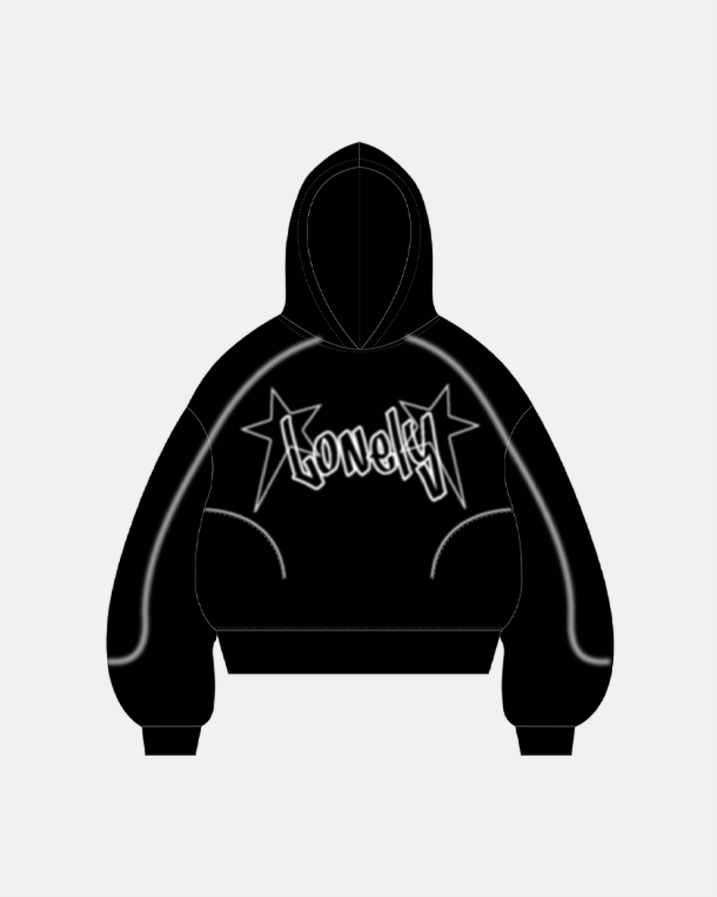 Stitching Spray-Painted Hoodies | LCDEGO Streetwear