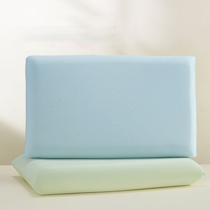 Instant Cooling Ice Silk Summer Pillowcase | Modern Minimalist Breathable Pillow Protector | Premium Vegan Silk Alternative (4 Colors)