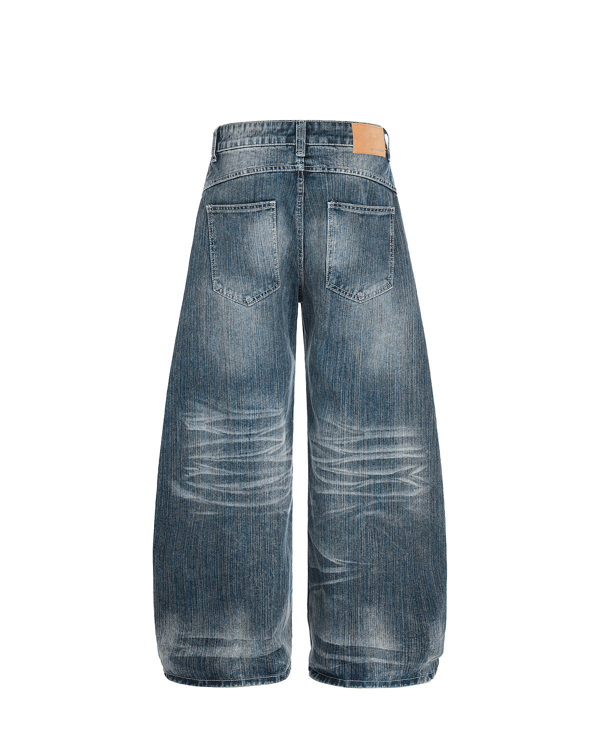 Textured Bamboo Weave Denim Jeans | LCDEGO Streetwear