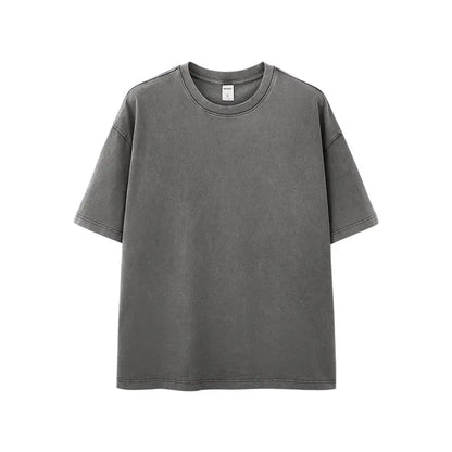 Heavy Boxy Fit Washed Tees | LCDEGO Streetwear