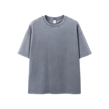 Heavy Boxy Fit Washed Tees | LCDEGO Streetwear