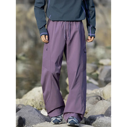 Outdoor Waterproof Quick Dry Sport Hiking Pant Men Women Loose Casual Techwear Track Cargo Pant Joggers Sweatpants Trousers