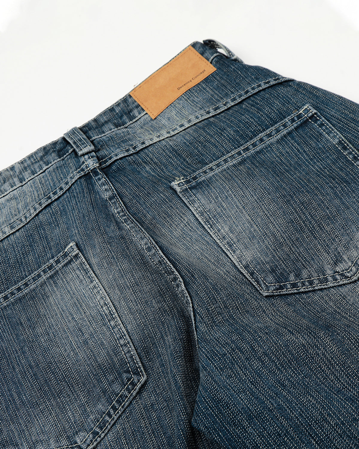 Bamboo Textured Barrel Jeans | LCDEGO Streetwear