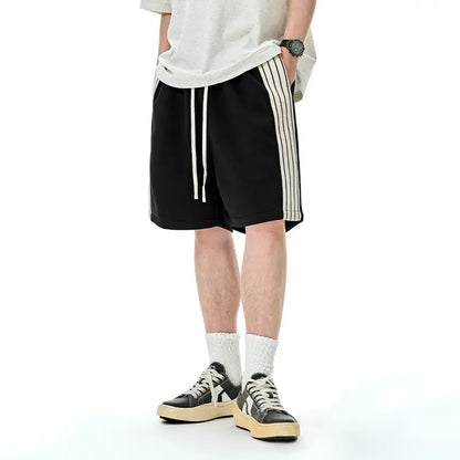 Striped Wide Leg Shorts | LCDEGO Streetwear