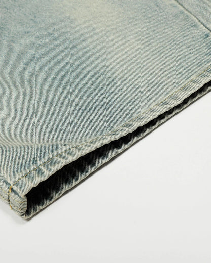 Double Waist Acid Washed Baggy Jeans | LCDEGO streetwear