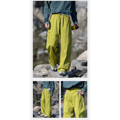 Outdoor Waterproof Quick Dry Sport Hiking Pant Men Women Loose Casual Techwear Track Cargo Pant Joggers Sweatpants Trousers