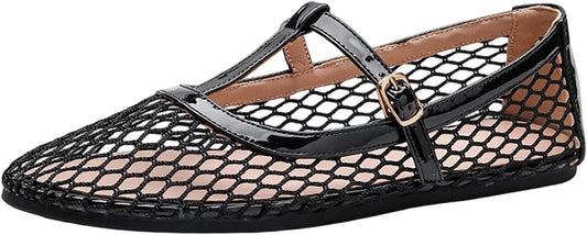 Women's Closed-toe Knit Slip-on Loafers|LCDEGO