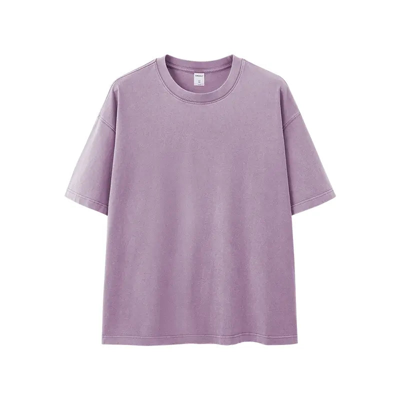 Heavy Boxy Fit Washed Tees | LCDEGO Streetwear