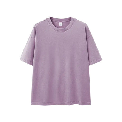 Heavy Boxy Fit Washed Tees | LCDEGO Streetwear