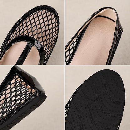 Women's Closed-toe Knit Slip-on Loafers|LCDEGO