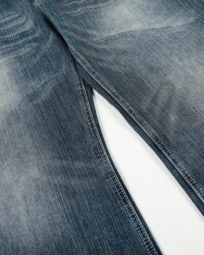 Textured Bamboo Weave Denim Jeans | LCDEGO Streetwear