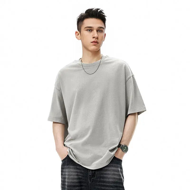 Distressed Oversized Washed Tees | LCDEGO Streetwear