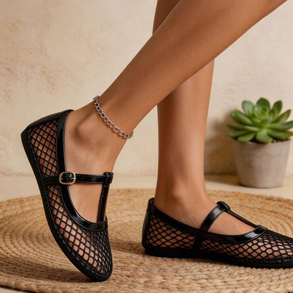 Women's Closed-toe Knit Slip-on Loafers|LCDEGO