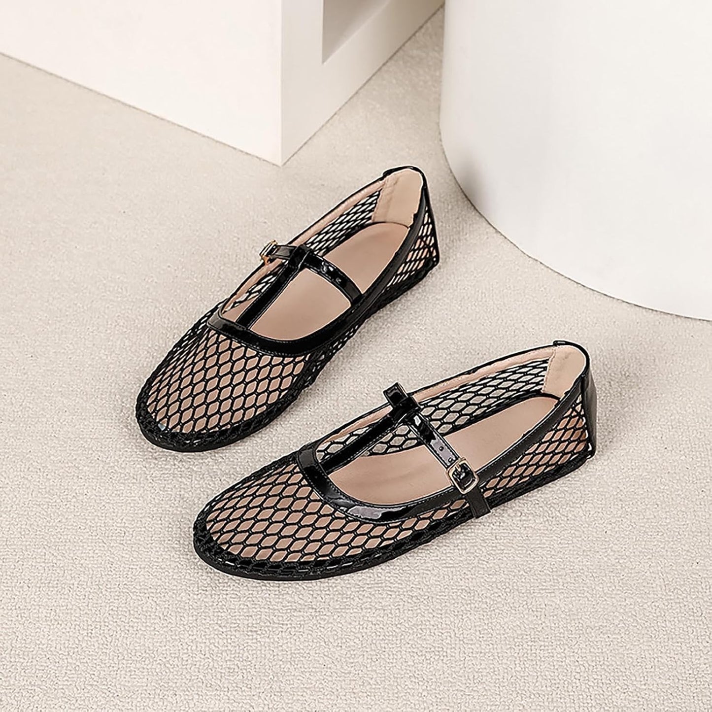 Women's Closed-toe Knit Slip-on Loafers|LCDEGO
