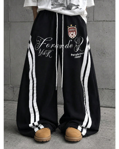 Washed Stripe Barrel Sweatpants | LCDEGO
