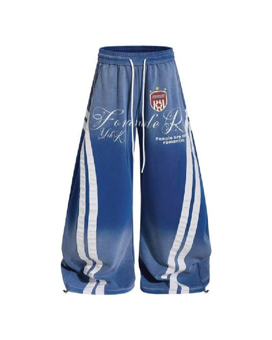 Washed Stripe Barrel Sweatpants | LCDEGO