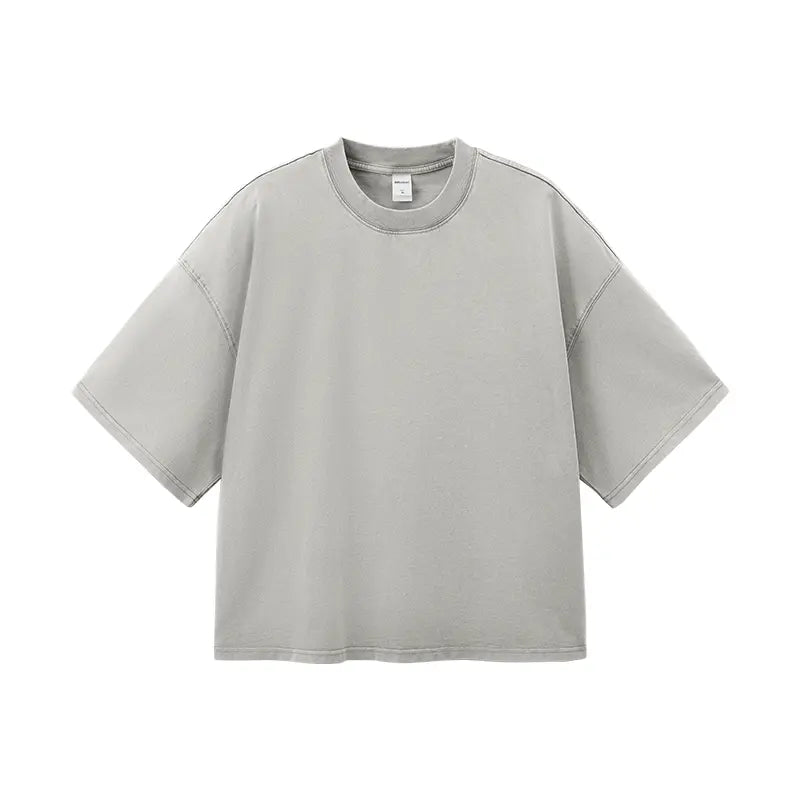 Heavy Boxy Fit Washed Tees | LCDEGO Streetwear