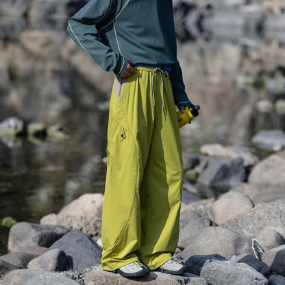 Outdoor Waterproof Quick Dry Sport Hiking Pant Men Women Loose Casual Techwear Track Cargo Pant Joggers Sweatpants Trousers
