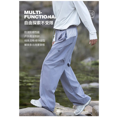 Outdoor Waterproof Quick Dry Sport Hiking Pant Men Women Loose Casual Techwear Track Cargo Pant Joggers Sweatpants Trousers