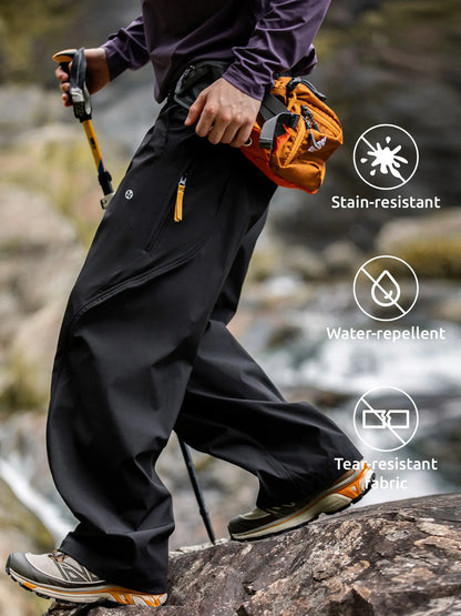 Unisex Lightweight Water-Resistant Fit Durable Hiking Pants|LCDEGO