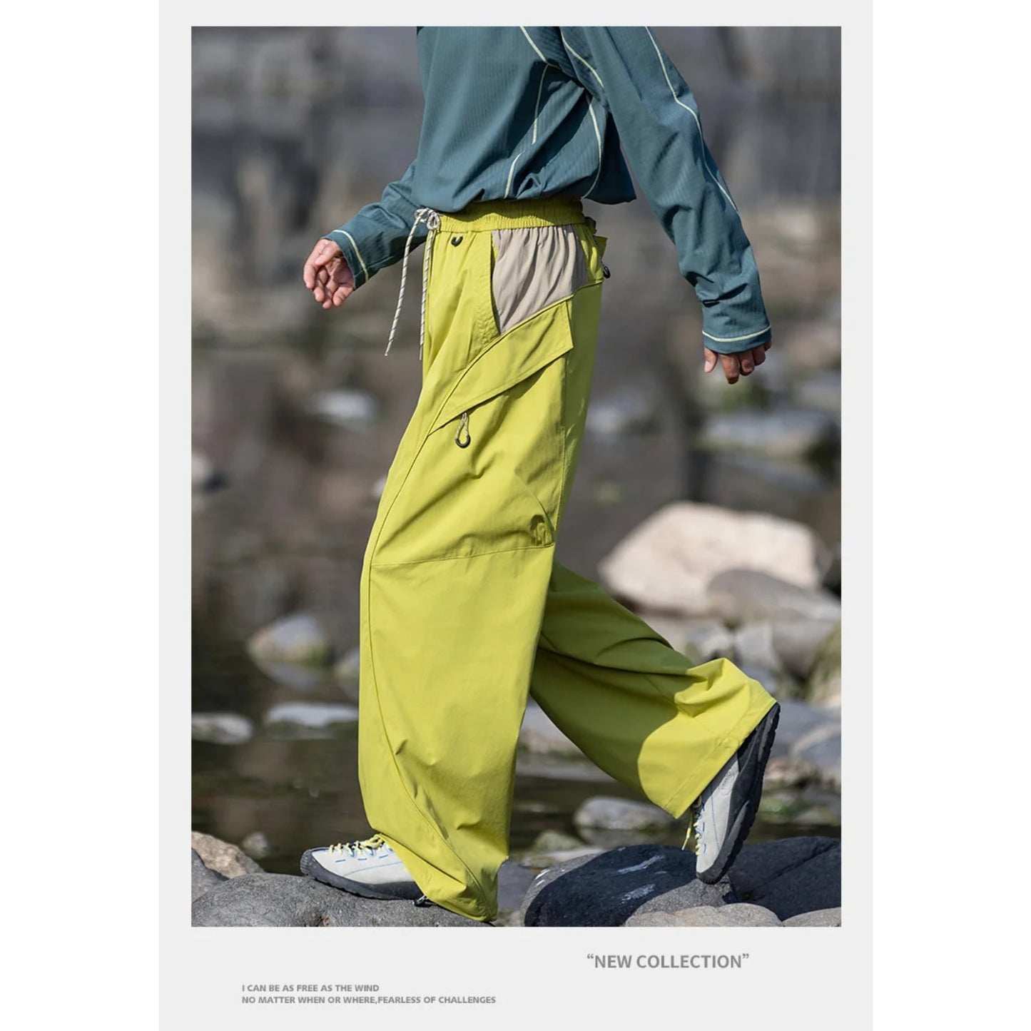 Outdoor Waterproof Quick Dry Sport Hiking Pant Men Women Loose Casual Techwear Track Cargo Pant Joggers Sweatpants Trousers
