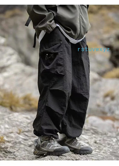 Parachute Cargo Pants Men Oversize Outdoor Casual Trousers Male Waterproof Pants
