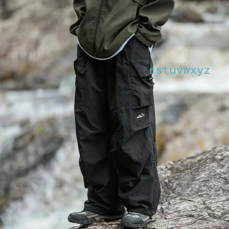 Parachute Cargo Pants Men Oversize Outdoor Casual Trousers Male Waterproof Pants