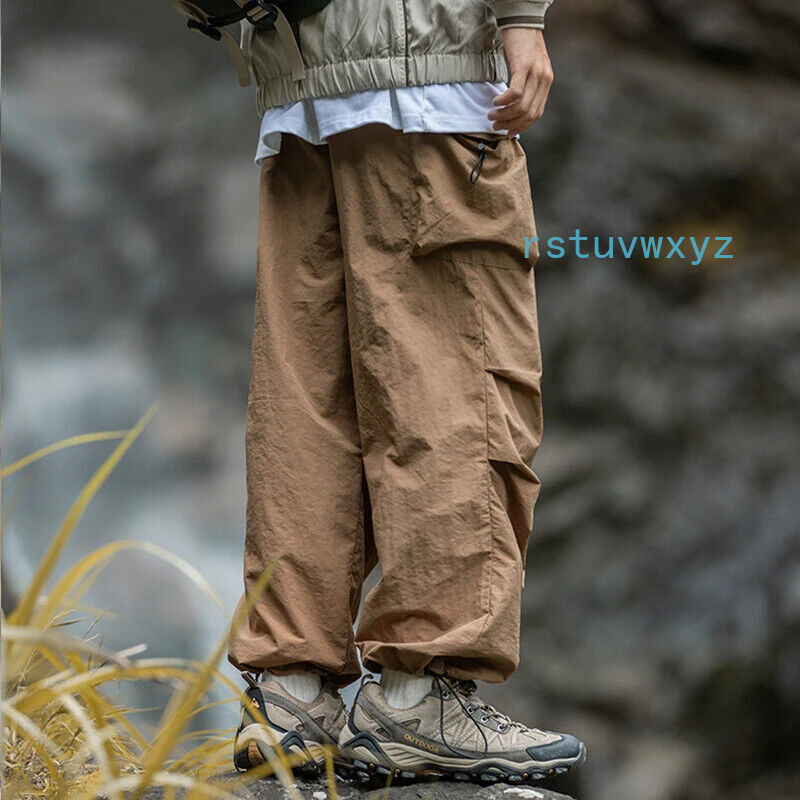 Parachute Cargo Pants Men Oversize Outdoor Casual Trousers Male Waterproof Pants